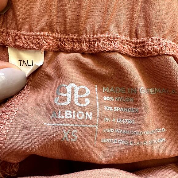 Albion Jetsetter Everywhere Pants Zip Hem Drawstring Lightweight Pink XS Tall - Picture 5 of 6